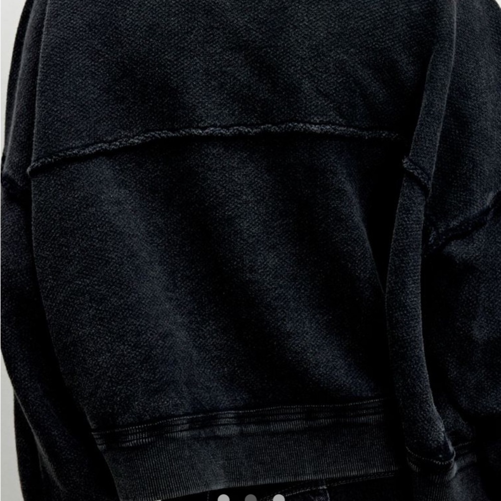 Free people washed black jacket/cardigan size L - Picture 6 of 6